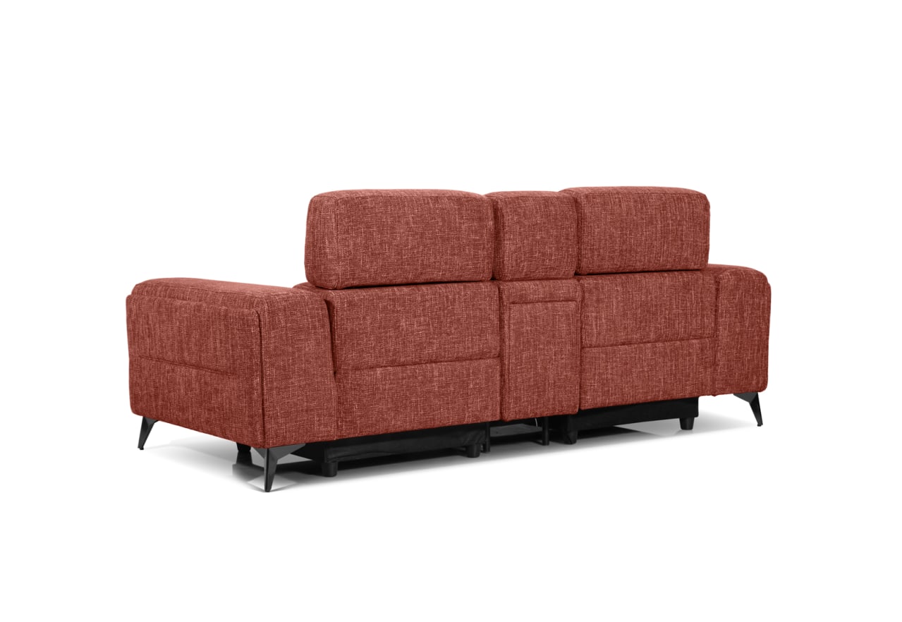 SINATRA FABRIC Media 2 Seater with Inbuilt Electric Recliners – image 9 of 15