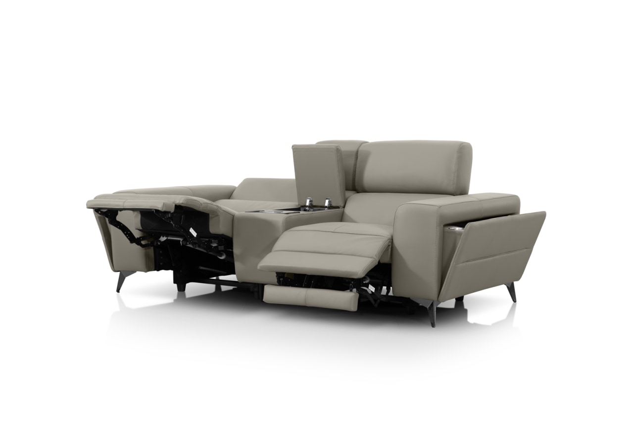SINATRA LEATHER Media 2 Seater with Inbuilt Electric Recliners – image 6 of 16