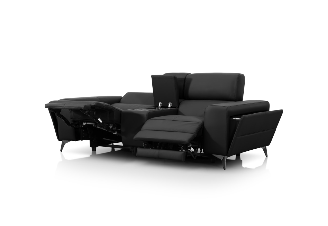 SINATRA LEATHER Media 2 Seater with Inbuilt Electric Recliners – image 6 of 16