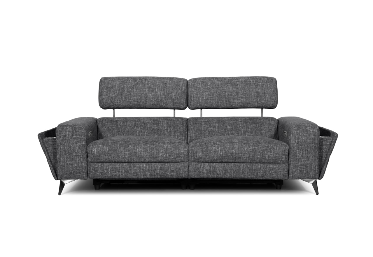 SINATRA FABRIC 3 Seater with 2 Inbuilt Electric Recliners – image 2 of 18