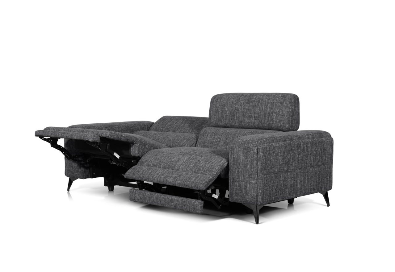 SINATRA FABRIC 3 Seater with 2 Inbuilt Electric Recliners – image 11 of 18