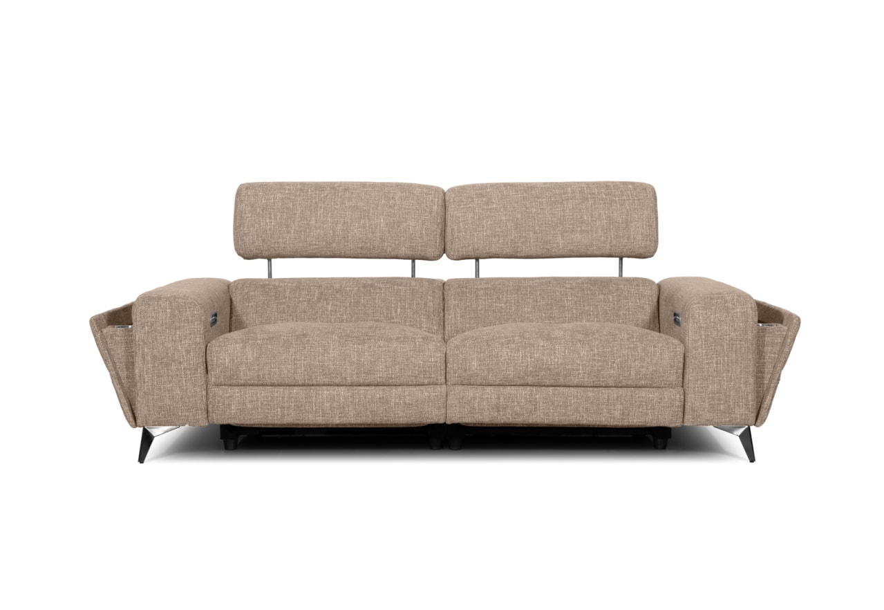 SINATRA FABRIC 3 Seater with 2 Inbuilt Electric Recliners – image 2 of 18