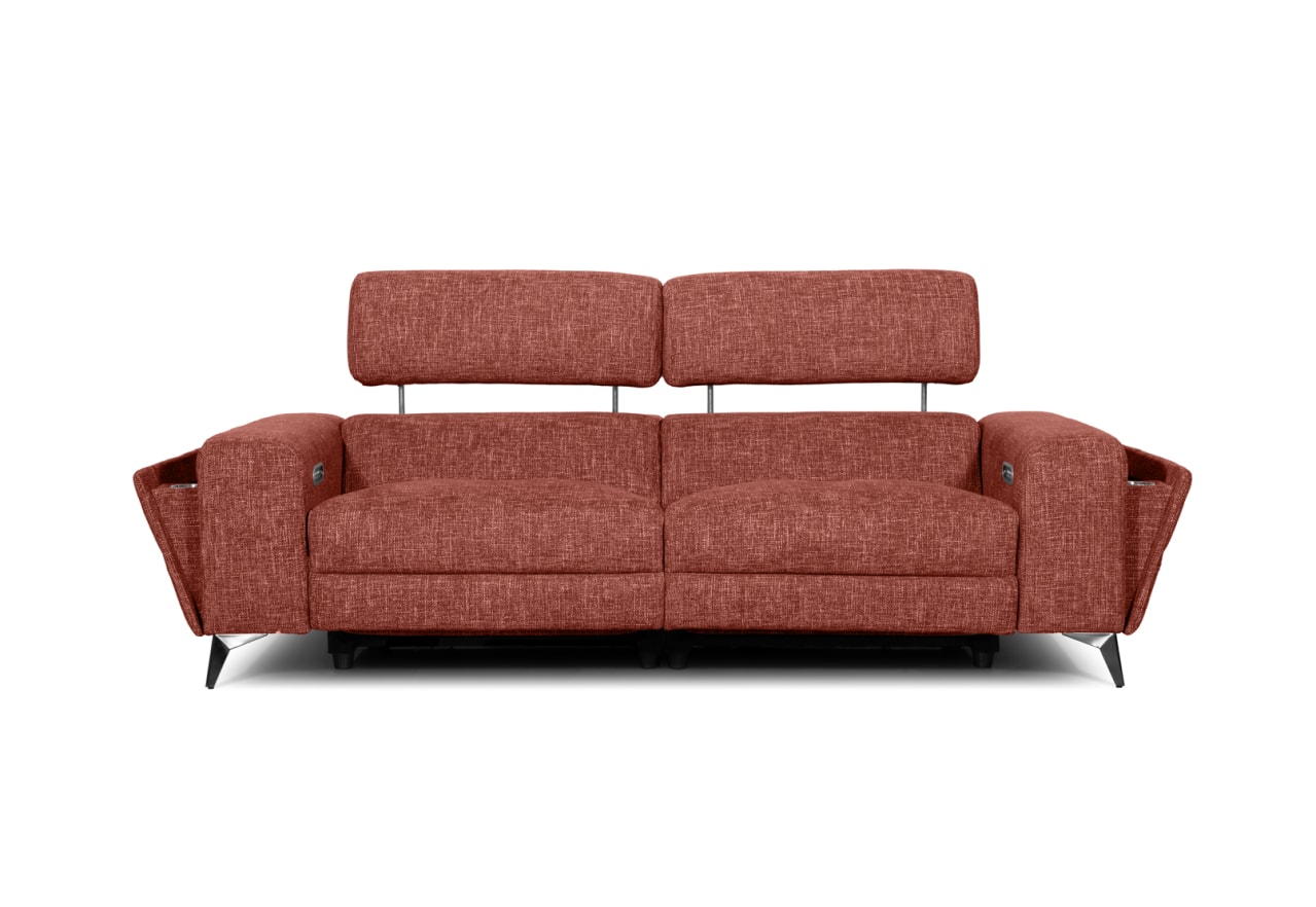 SINATRA FABRIC 3 Seater with 2 Inbuilt Electric Recliners – image 2 of 18