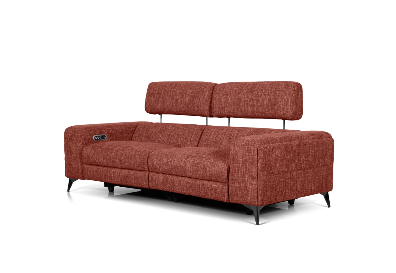 SINATRA FABRIC 3 Seater with 2 Inbuilt Electric Recliners – image 3 of 18