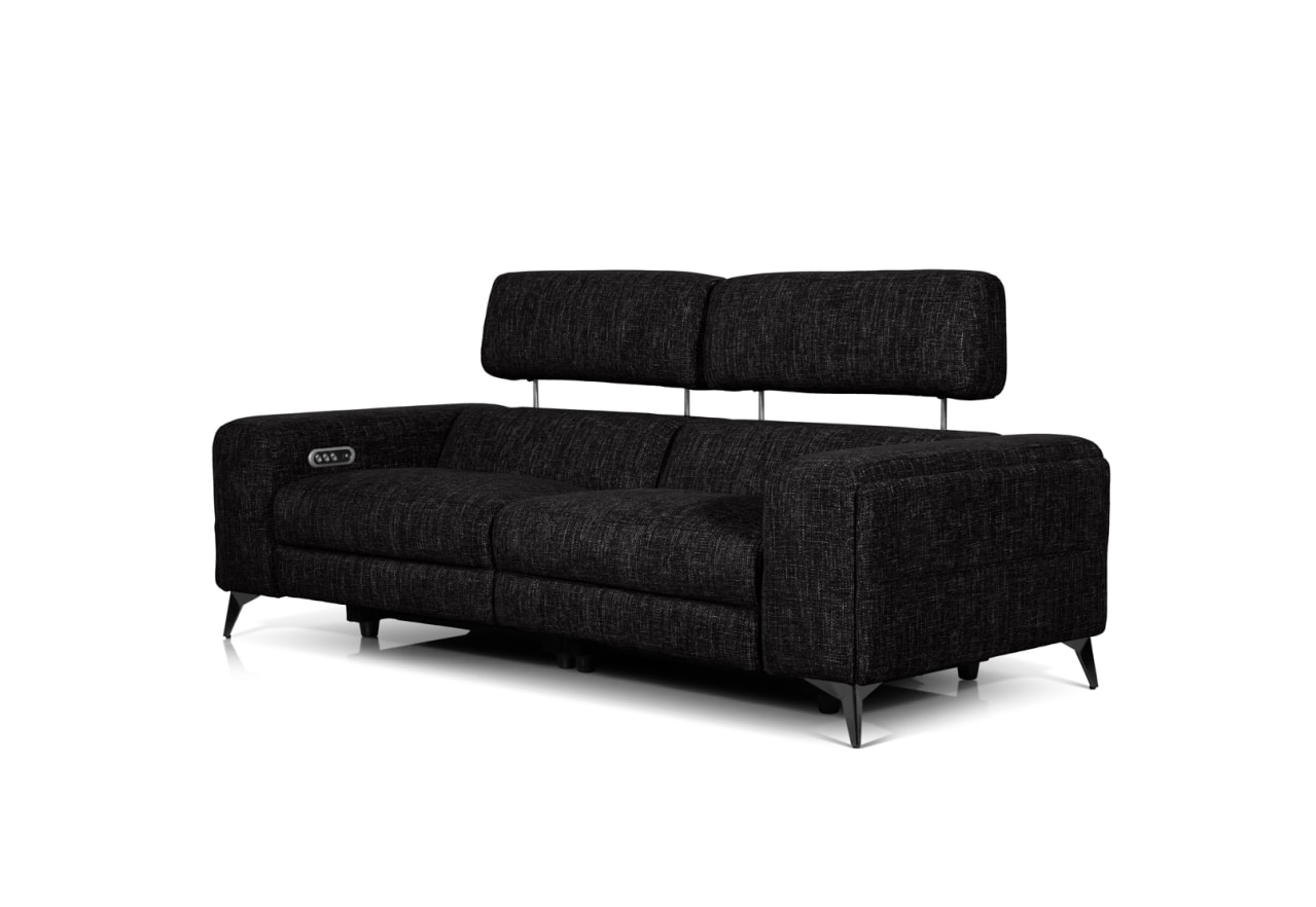 SINATRA FABRIC 3 Seater with 2 Inbuilt Electric Recliners – image 3 of 18