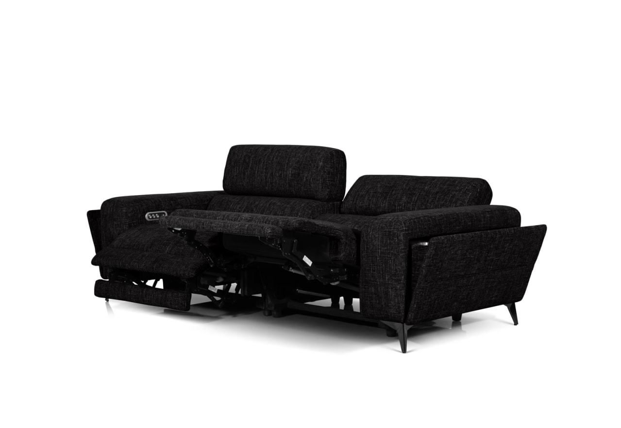 SINATRA FABRIC 3 Seater with 2 Inbuilt Electric Recliners – image 9 of 18
