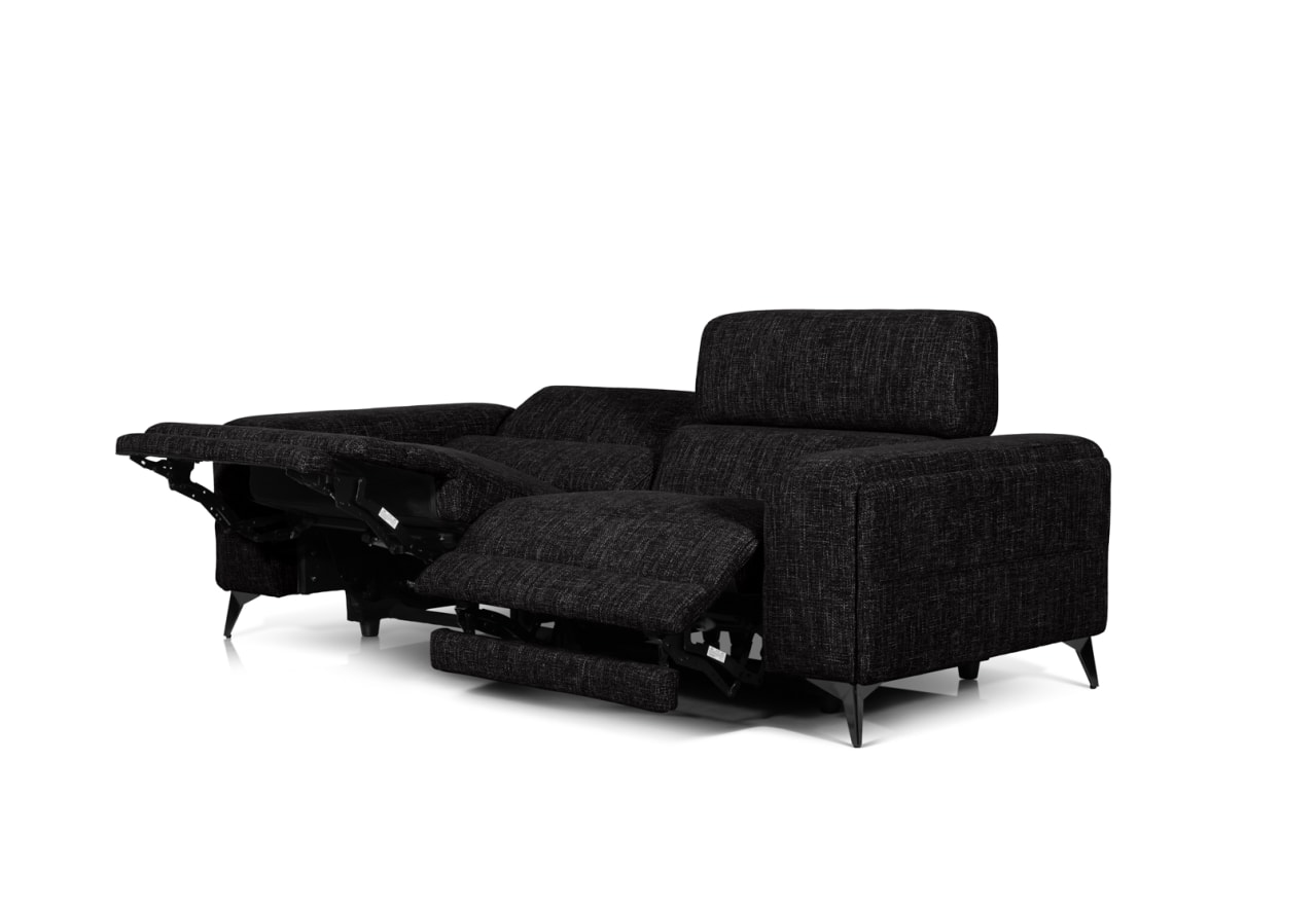 SINATRA FABRIC 3 Seater with 2 Inbuilt Electric Recliners – image 11 of 18