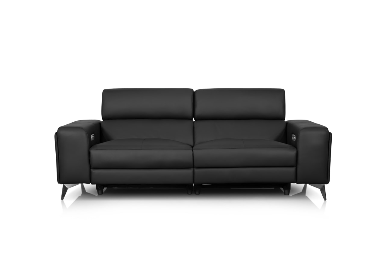 SINATRA LEATHER 3 Seater with 2 Inbuilt Electric Recliners – image 1 of 17