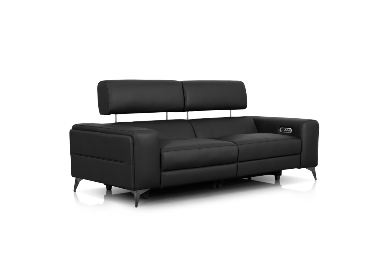 SINATRA LEATHER 3 Seater with 2 Inbuilt Electric Recliners – image 5 of 17