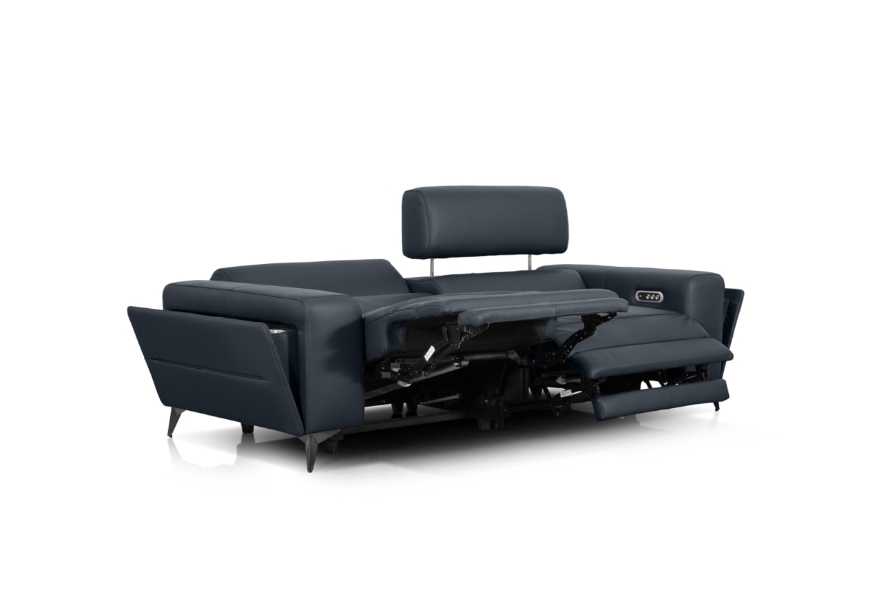 SINATRA LEATHER 3 Seater with 2 Inbuilt Electric Recliners – image 9 of 17