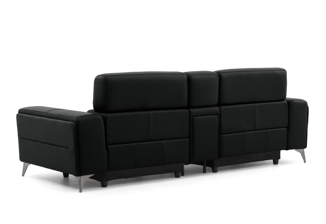 SINATRA LEATHER Media 3 Seater with 2 Inbuilt Electric Recliners – image 9 of 16