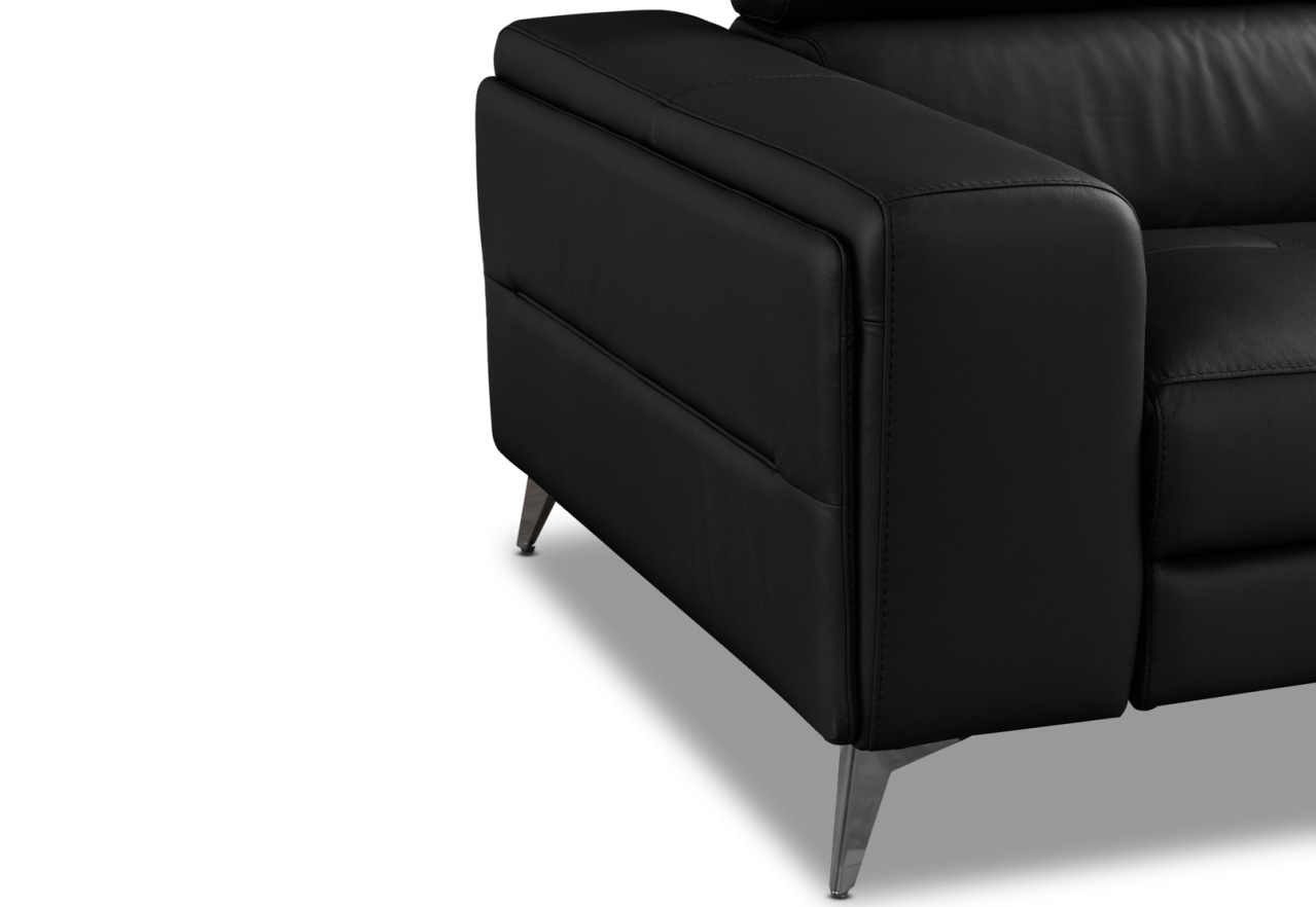 SINATRA LEATHER Media 3 Seater with 2 Inbuilt Electric Recliners – image 11 of 16