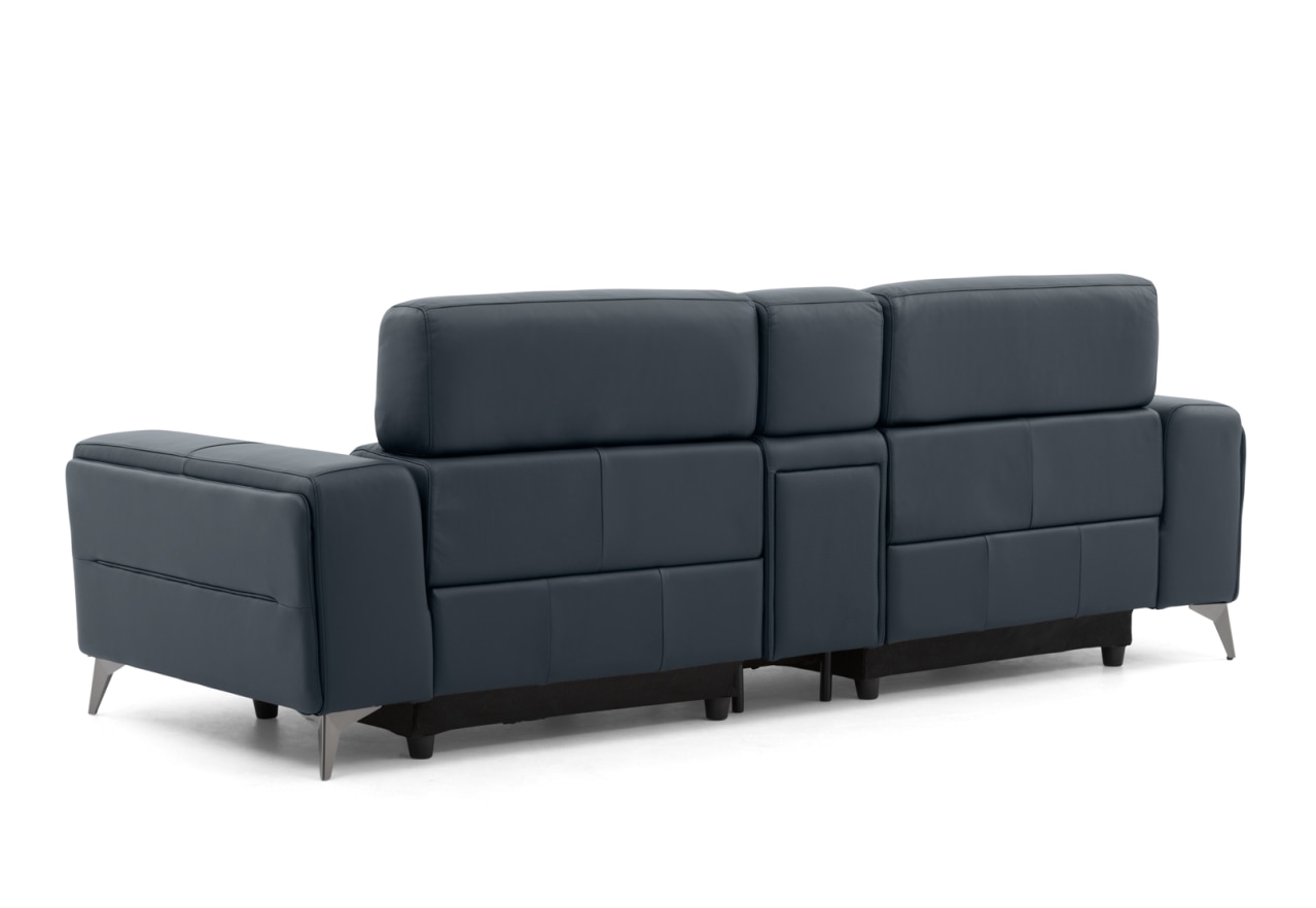 SINATRA LEATHER Media 3 Seater with 2 Inbuilt Electric Recliners – image 9 of 16