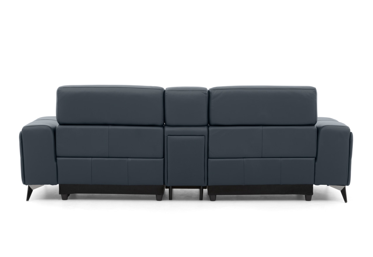 SINATRA LEATHER Media 3 Seater with 2 Inbuilt Electric Recliners – image 10 of 16