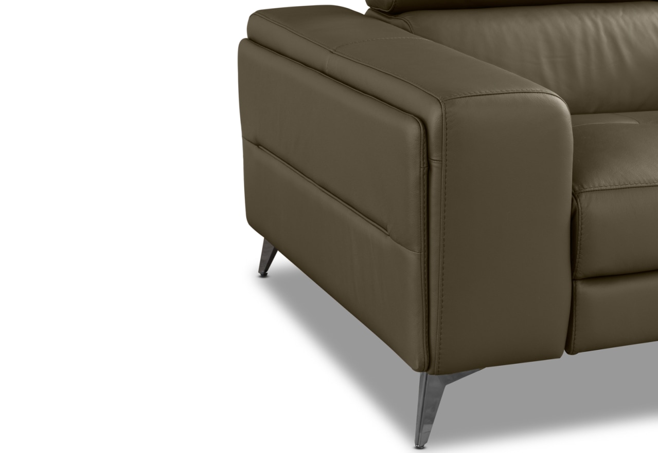 SINATRA LEATHER Media 3 Seater with 2 Inbuilt Electric Recliners – image 11 of 16