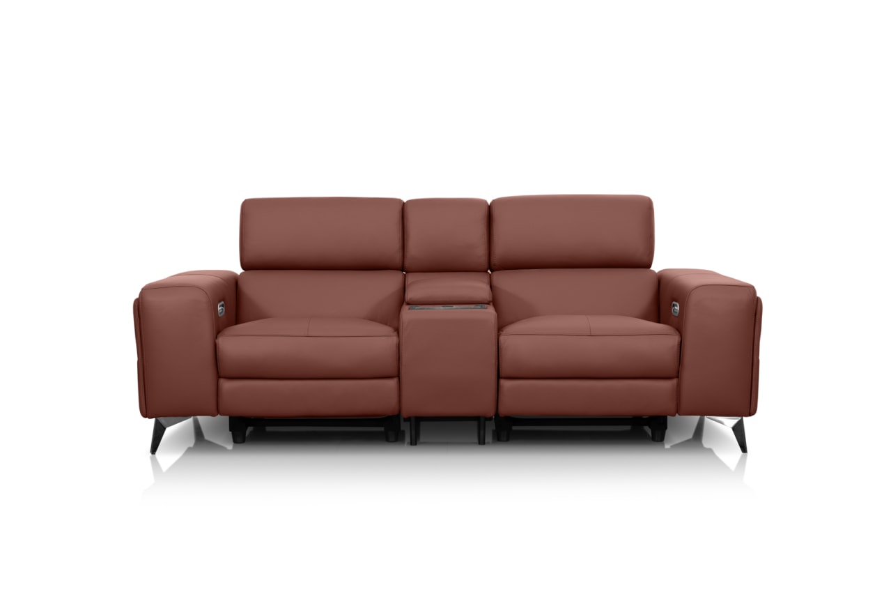 SINATRA LEATHER Media 2 Seater with Inbuilt Electric Recliners – image 2 of 22