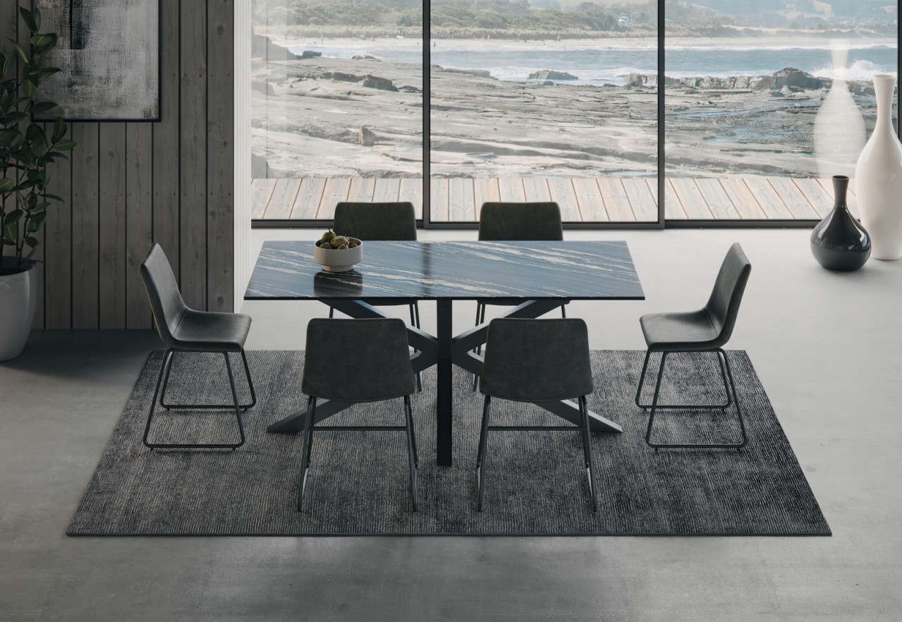 BRONTES 7 Piece Dining Suite with Loire Dining Chair – image 6 of 7