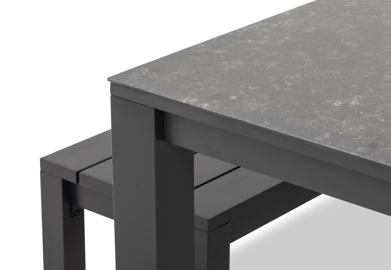 LA PALOMA 3 Piece Outdoor Dining Table With Naviti Bench Setting – image 5 of 9