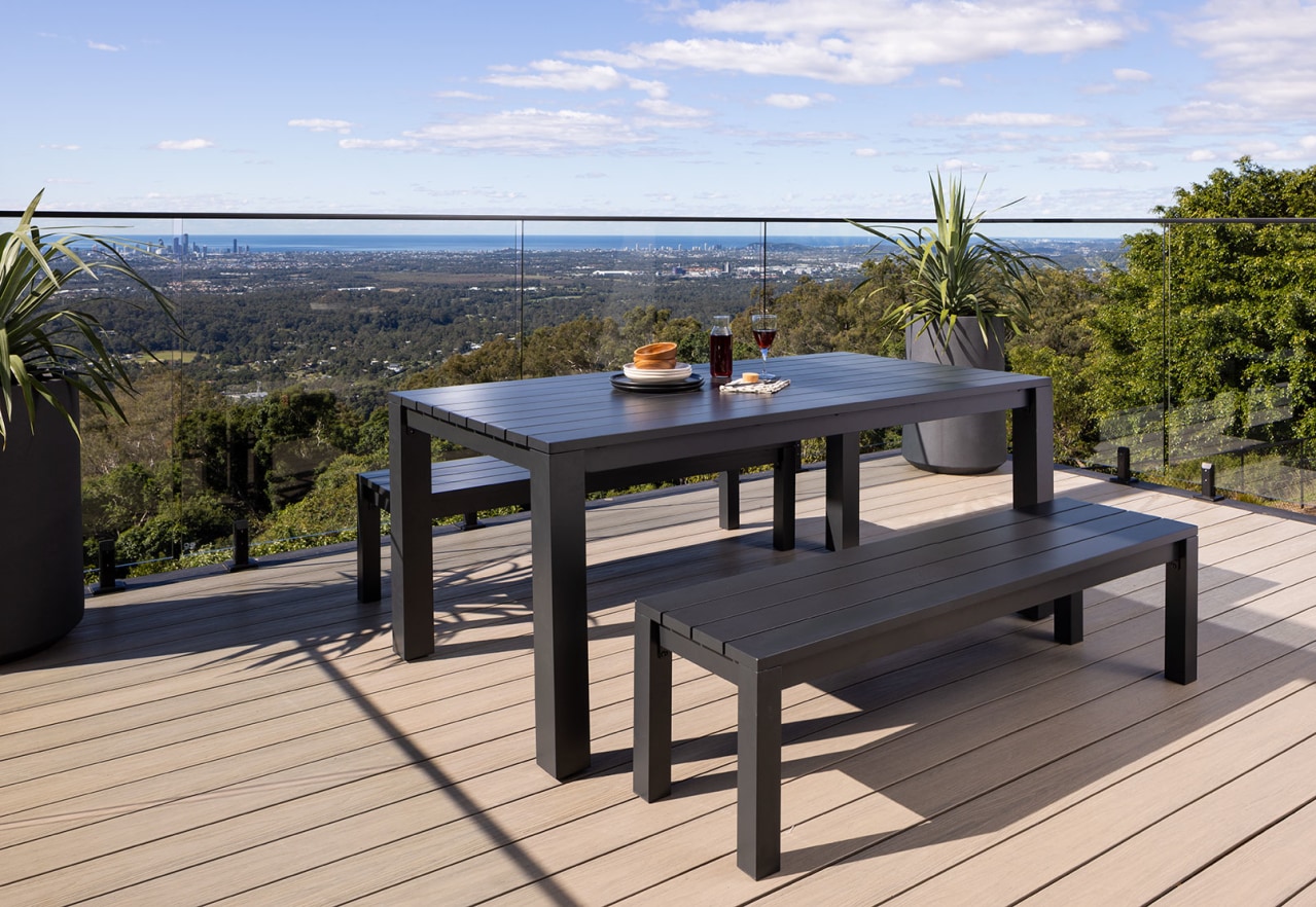 NAVITI 3 Piece Outdoor Bench Setting – image 1 of 8