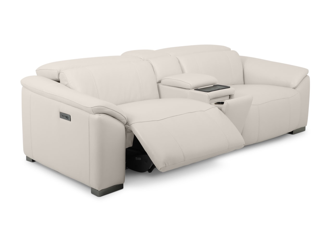FIORELLA LEATHER 2.5 Seater with Inbuilt Electric Recliners and Console – image 9 of 19