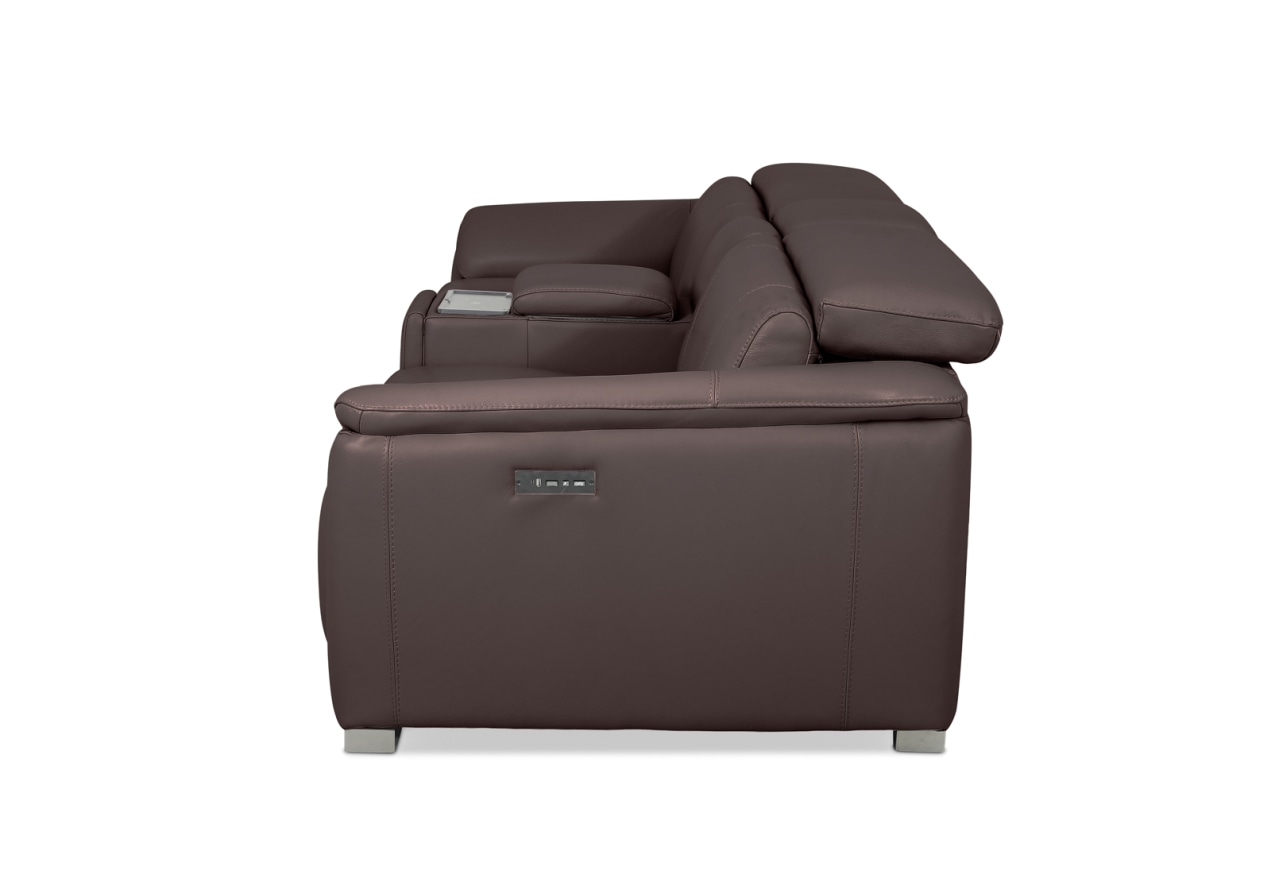 FIORELLA LEATHER 2.5 Seater with Inbuilt Electric Recliners and Console – image 12 of 16