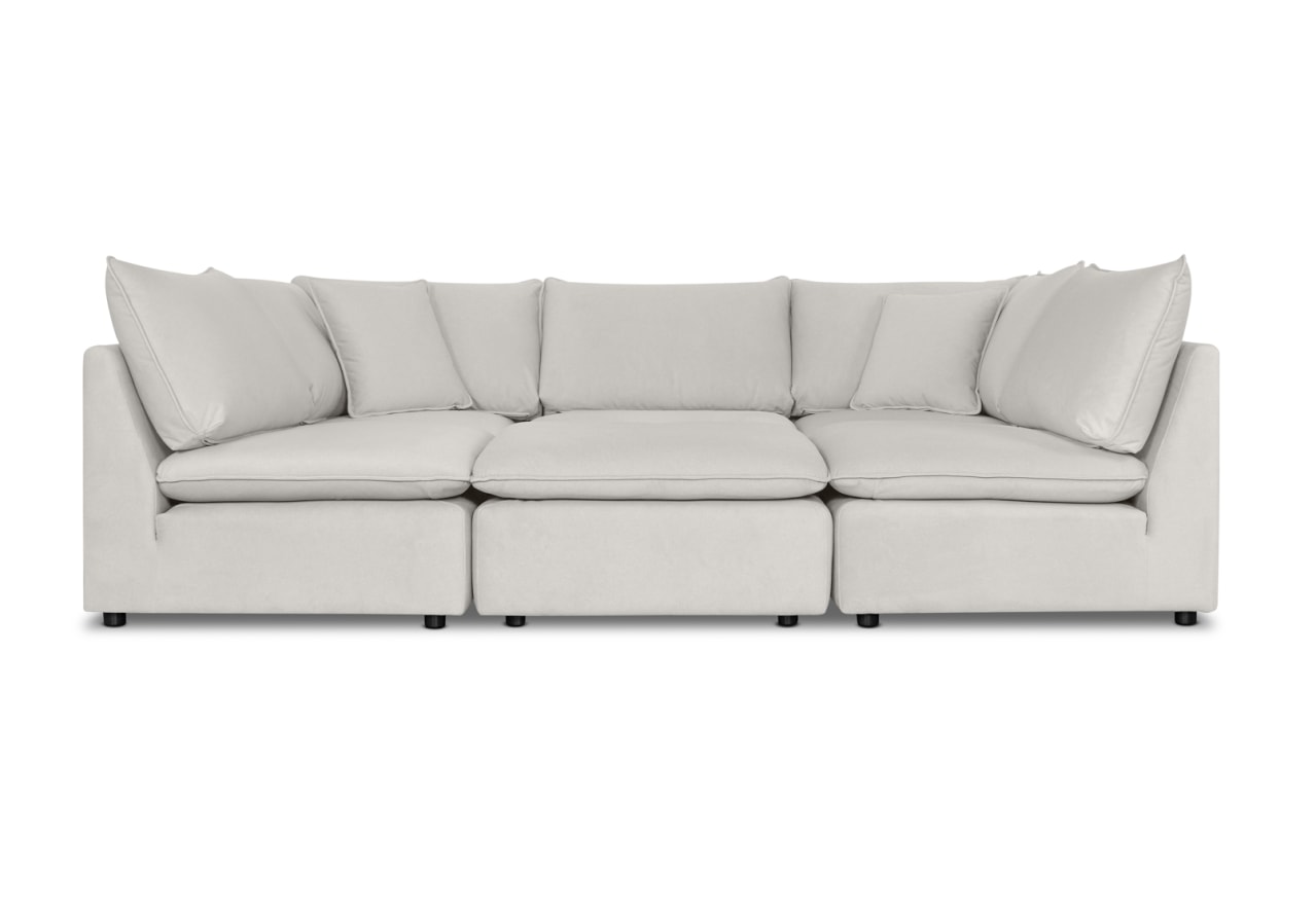RONSTADT FABRIC Corner Lounge with Ottoman – image 1 of 6