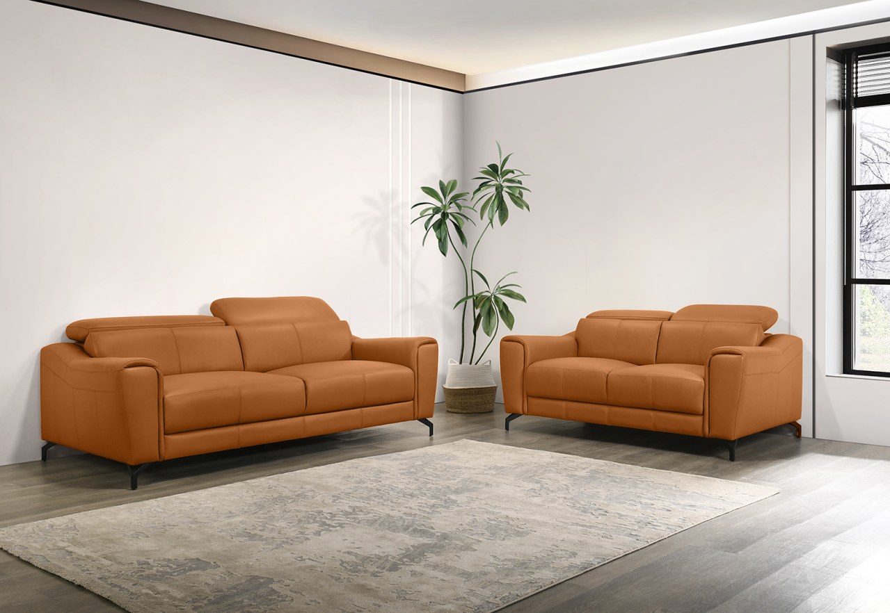 PELOSI LEATHER 2 Seater Sofa – image 6 of 6
