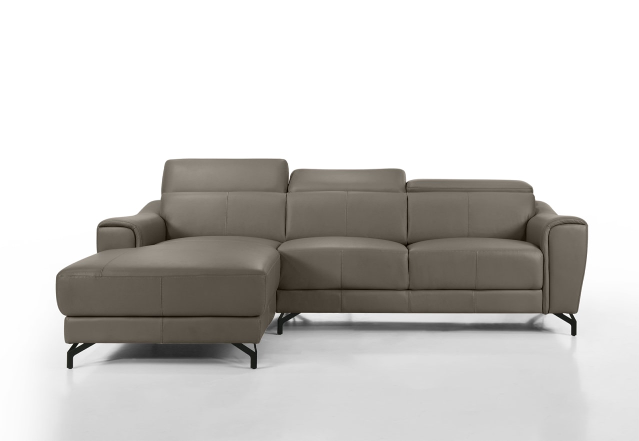 PELOSI LEATHER 3 Seater LHF Chaise – image 3 of 6