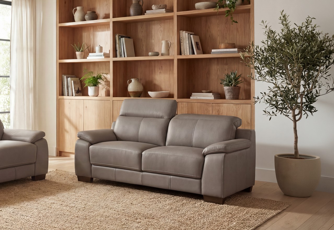 ESCHER LEATHER 2 Seater Sofa – image 8 of 8
