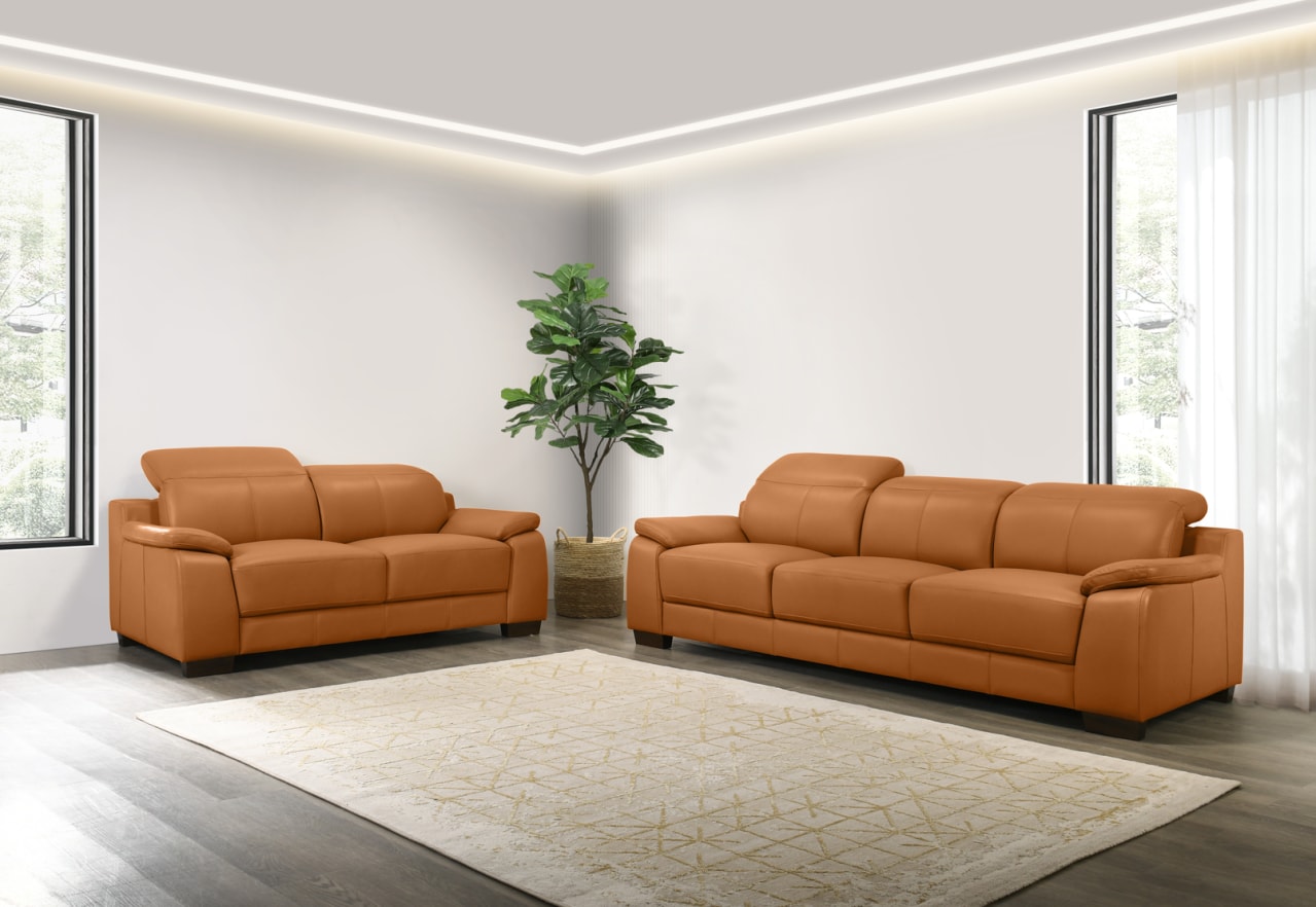 ESCHER LEATHER 2 Seater Sofa – image 6 of 7