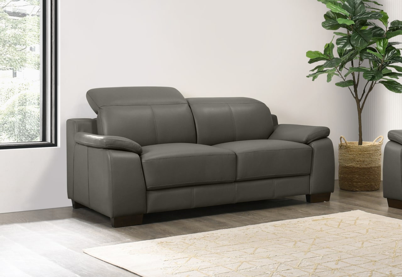 ESCHER LEATHER 2 Seater Sofa – image 2 of 11