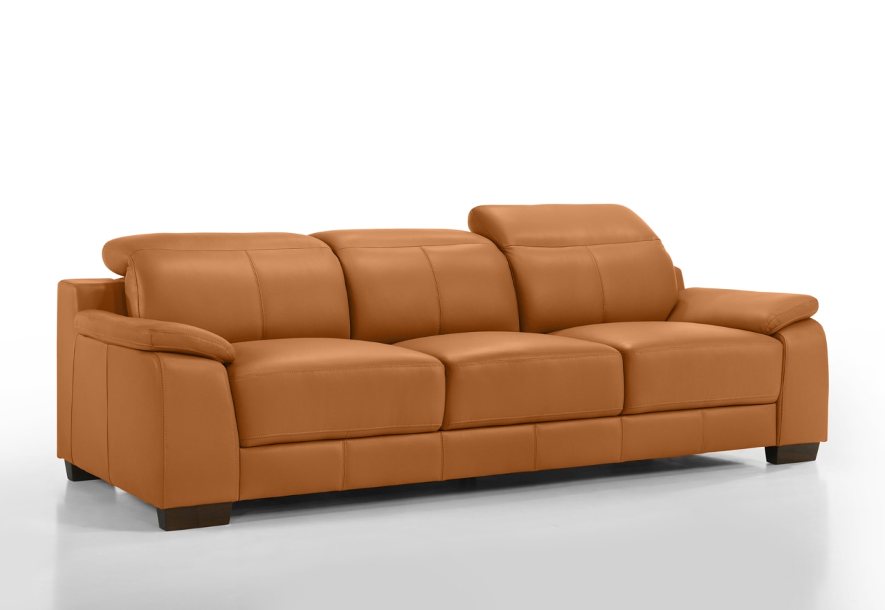 ESCHER LEATHER 3 Seater Sofa – image 3 of 7