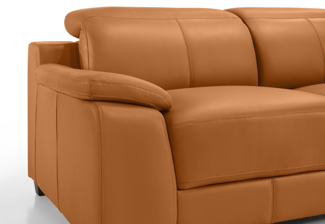 ESCHER LEATHER 3 Seater Sofa – image 4 of 7