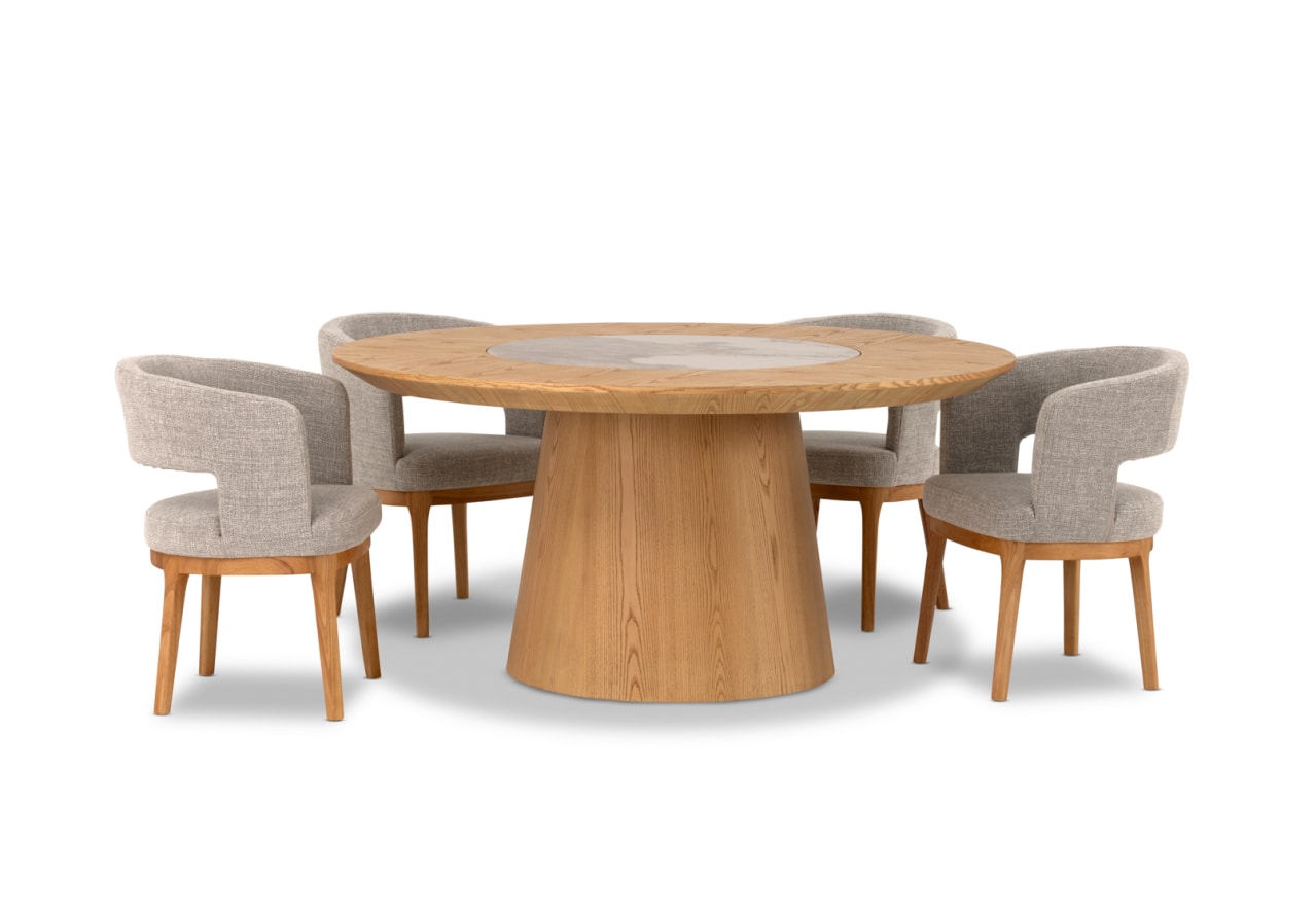 TAKESHI 7 Piece Dining Suite with Godric Dining Chairs – image 5 of 11