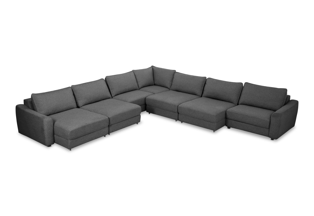 CADENZA FABRIC 7 Seater Corner Lounge – image 3 of 5