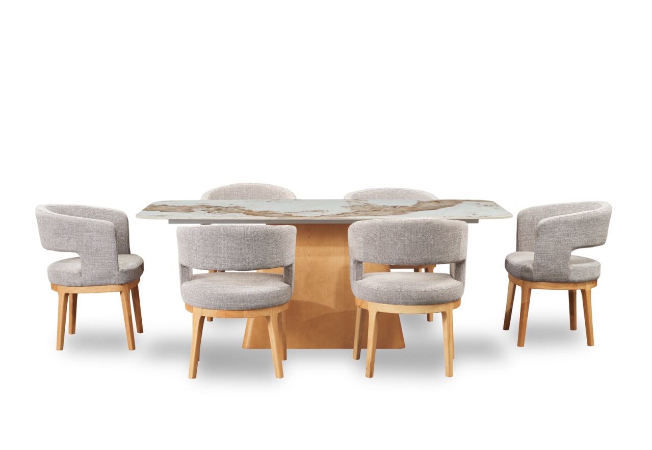VINCENTIO 7PCE DINING SUITE – image 2 of 6