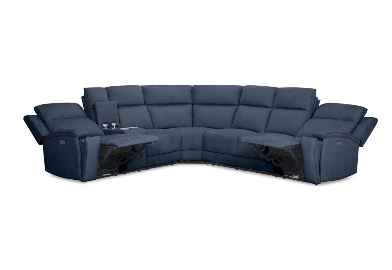 BAYTOWN FABRIC CNR with Electric Recliners – image 3 of 8