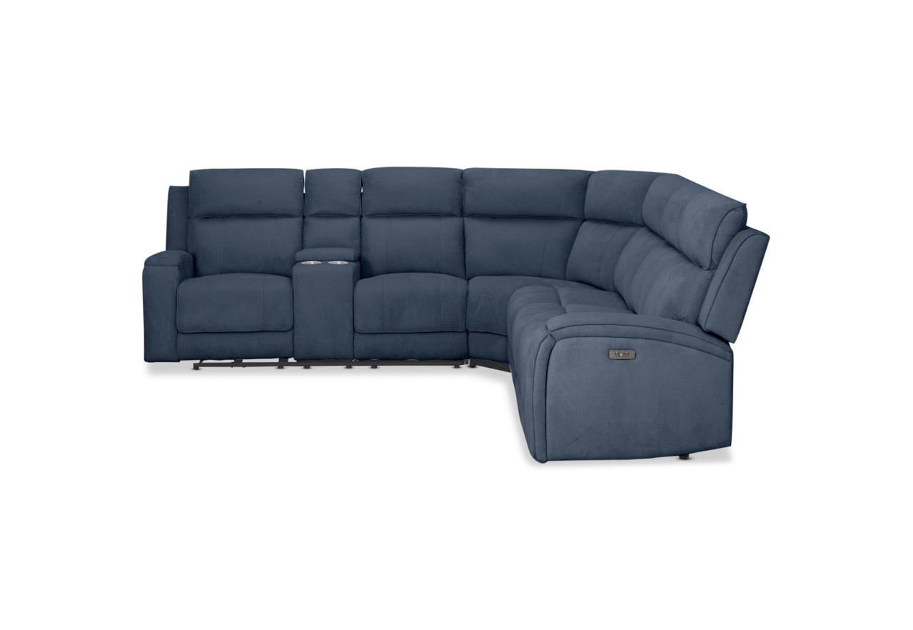 BAYTOWN FABRIC CNR with Electric Recliners – image 6 of 8