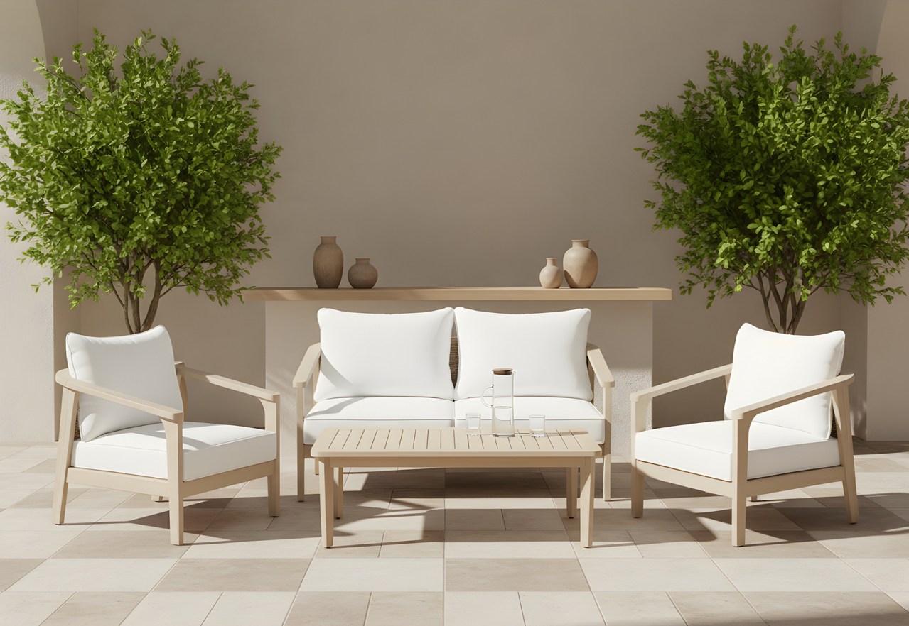 MANHASSET 4 Pce Outdoor Lounge Set – image 1 of 22