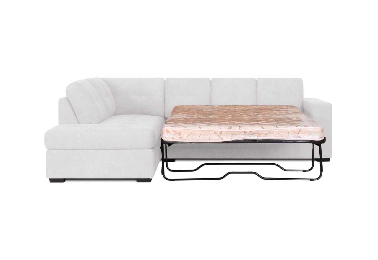 DIAMOND FABRIC Corner LHF Chaise with Sofa Bed – image 2 of 12