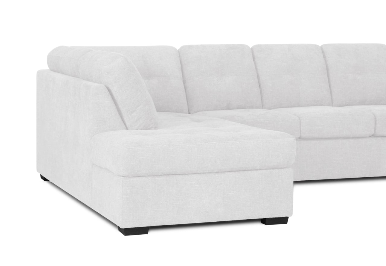 DIAMOND FABRIC Corner LHF Chaise with Sofa Bed – image 7 of 12