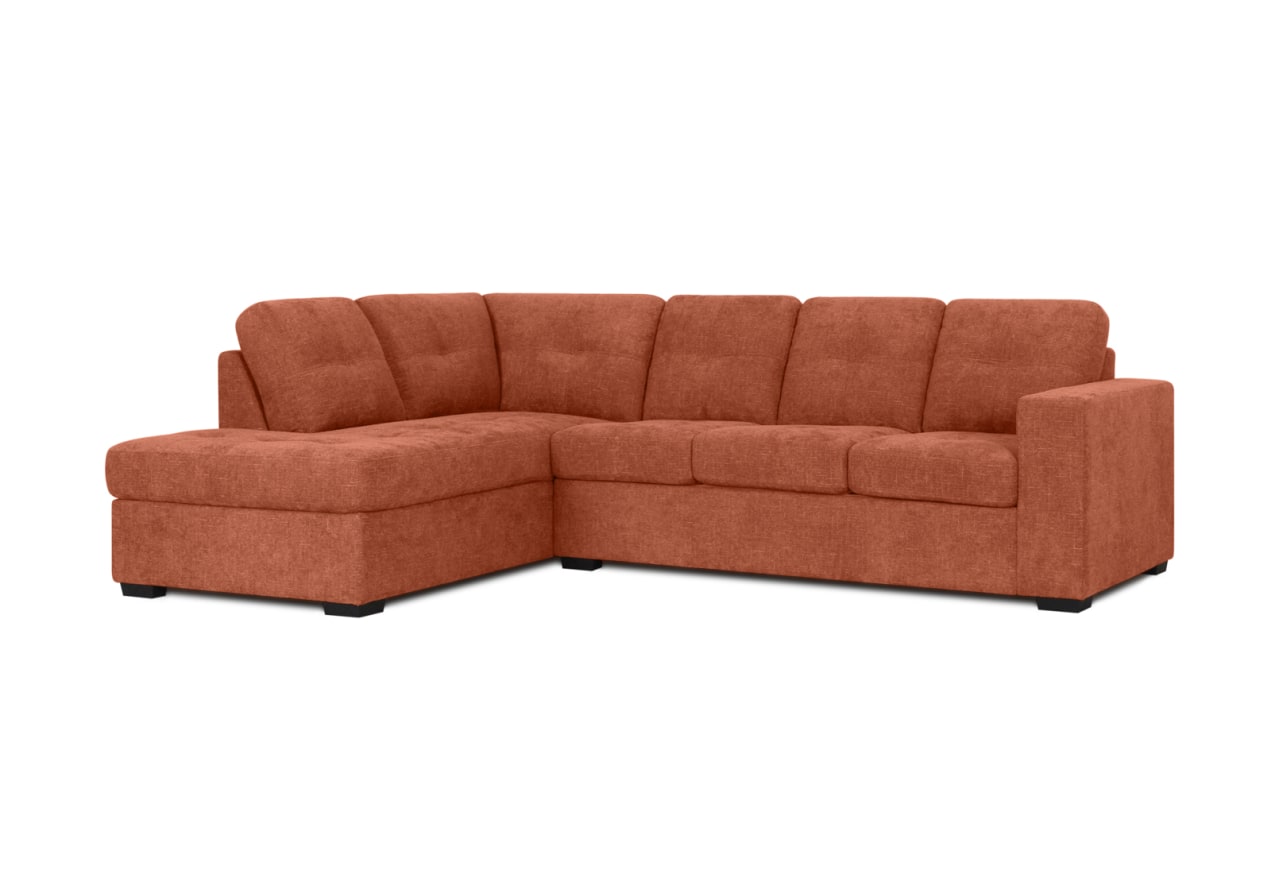 DIAMOND FABRIC Corner LHF Chaise with Sofa Bed – image 3 of 12