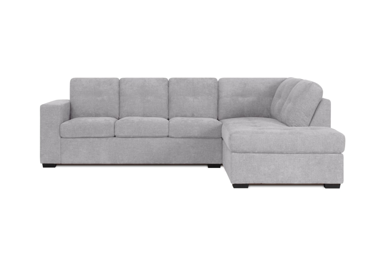 DIAMOND FABRIC Corner RHF Chaise with Sofa Bed – image 1 of 12