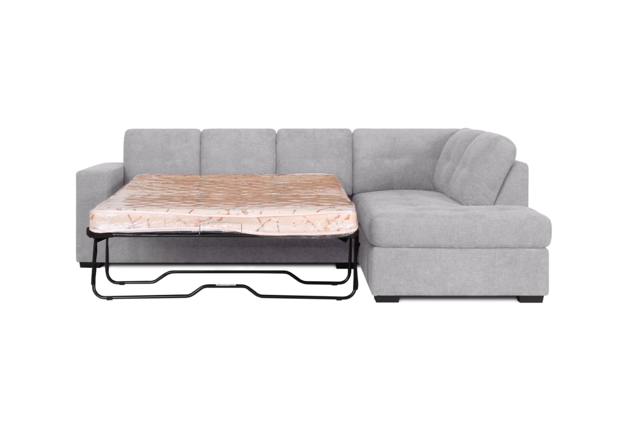 DIAMOND FABRIC Corner RHF Chaise with Sofa Bed – image 2 of 12