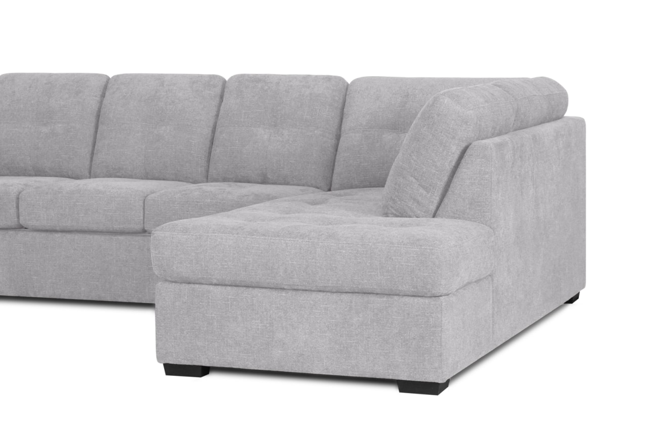 DIAMOND FABRIC Corner RHF Chaise with Sofa Bed – image 7 of 12