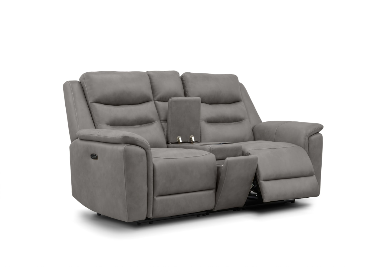 ATALANTA FABRIC 2 Seater with Inbuilt Electric Recliners and Console – image 4 of 7