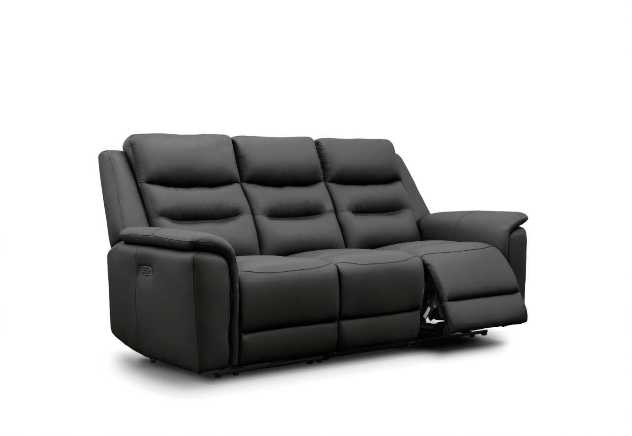 ATALANTA LEATHER 3 Seater with 2 Inbuilt Electric Recliners – image 3 of 6