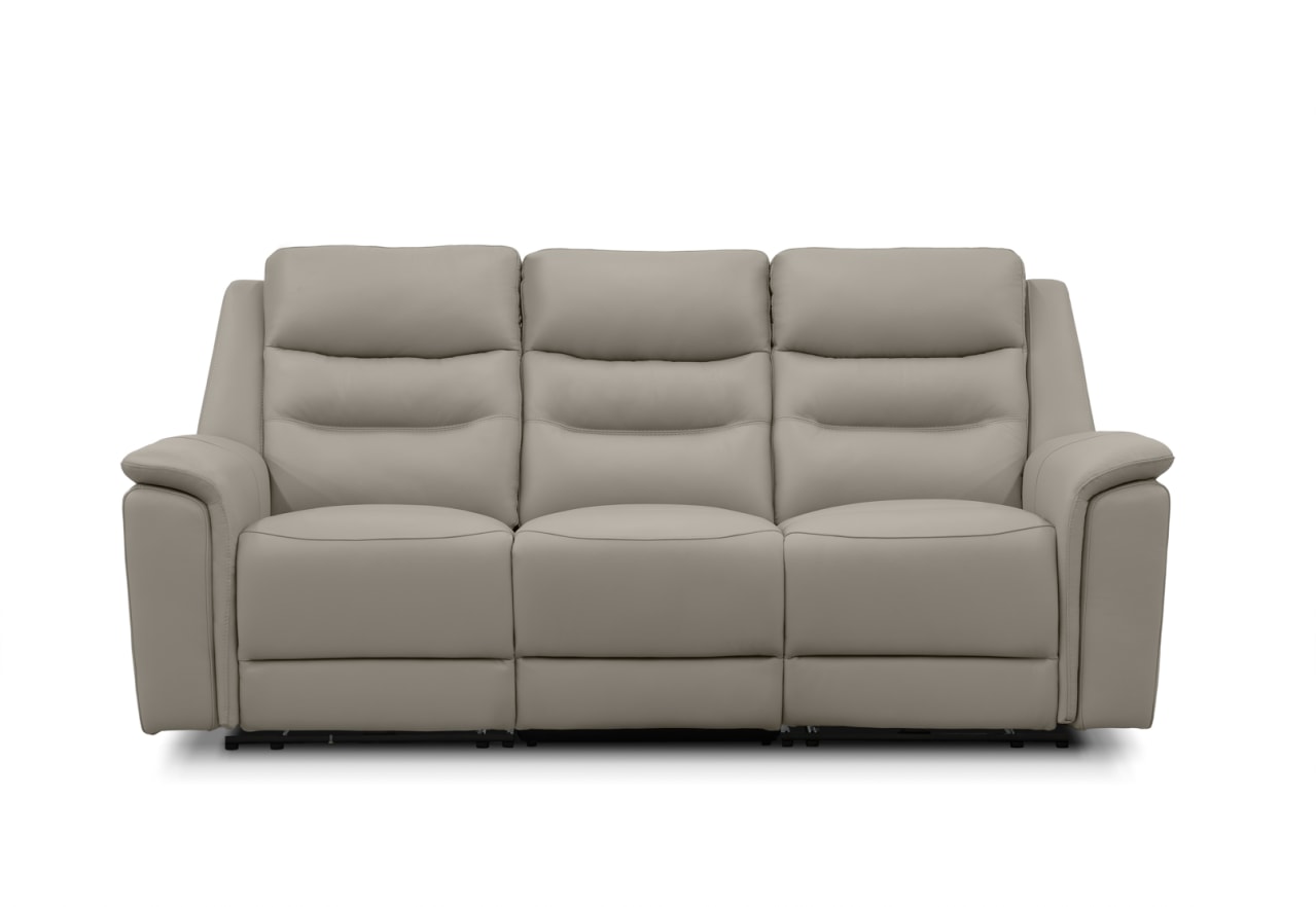 ATALANTA LEATHER 3 Seater with 2 Inbuilt Electric Recliners – image 1 of 6