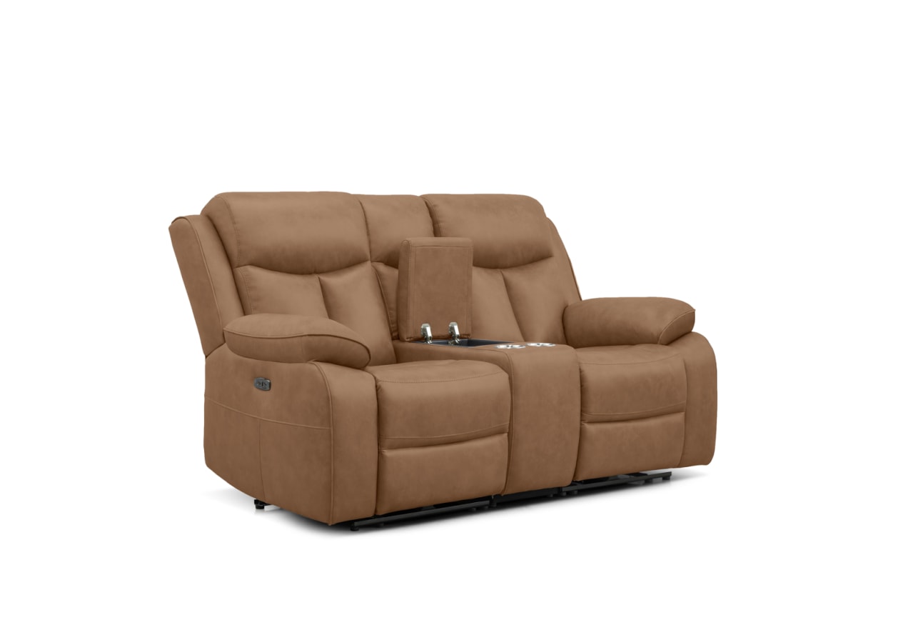 DACIA FABRIC 2 Seater with Inbuilt Electric Recliners and Console – image 3 of 8