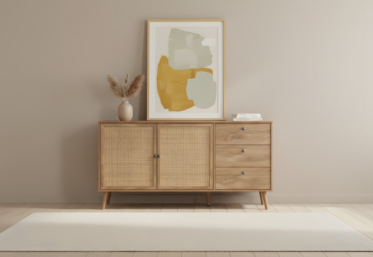 BERRY 2 Door 3 Drawer Buffet – image 1 of 8